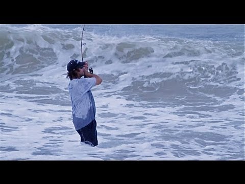 Amazing Hurricane Irene Storm Fishing