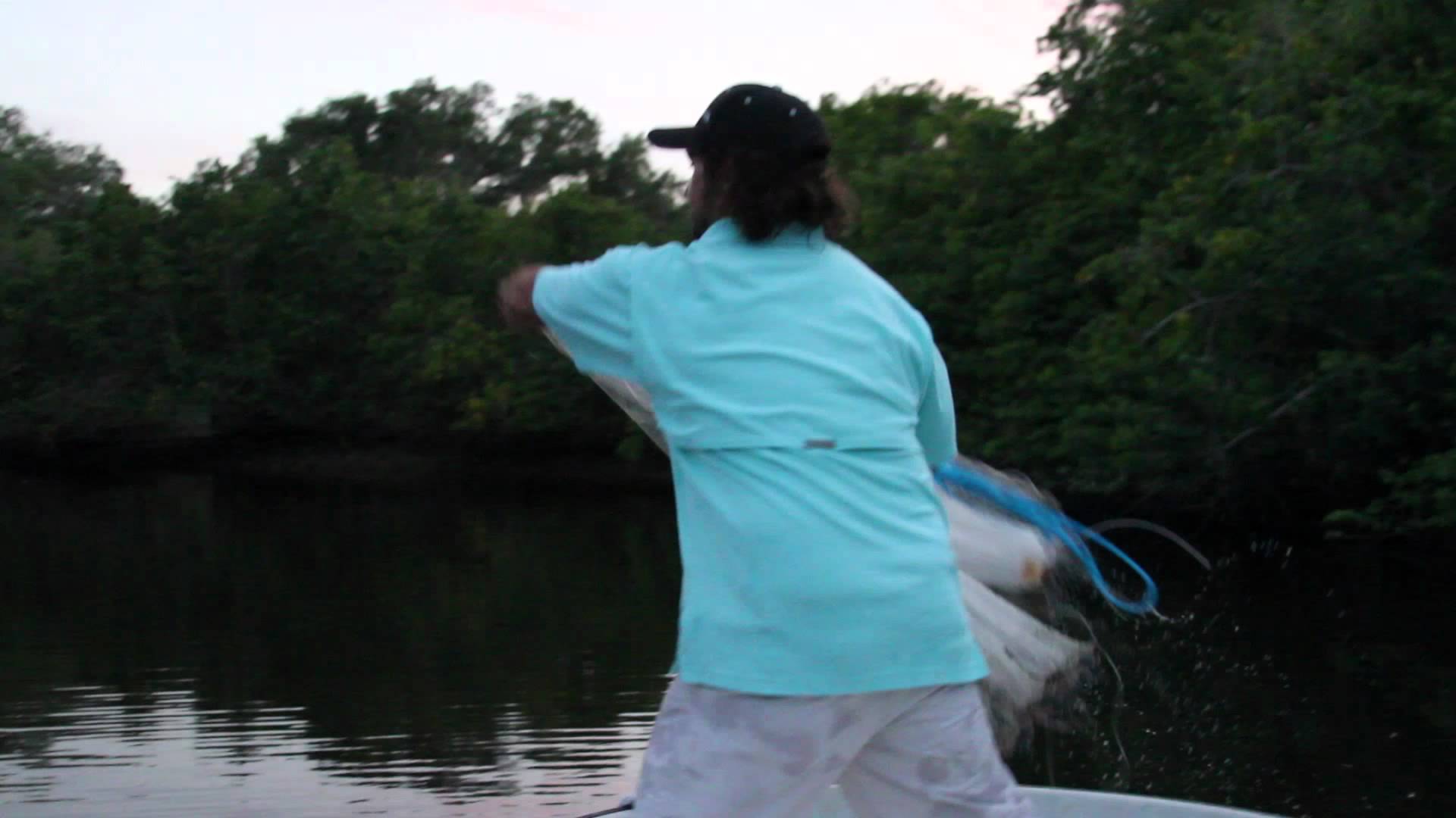 Cast Net Throw – Slow Motion