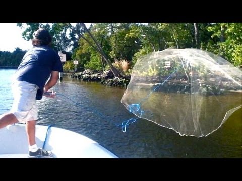 Cast Net Throw SUPER SLOW MOTION