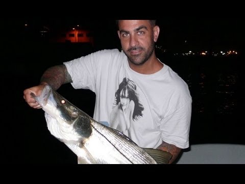 Miami Ink Chris Nunez catches Monster Snook!