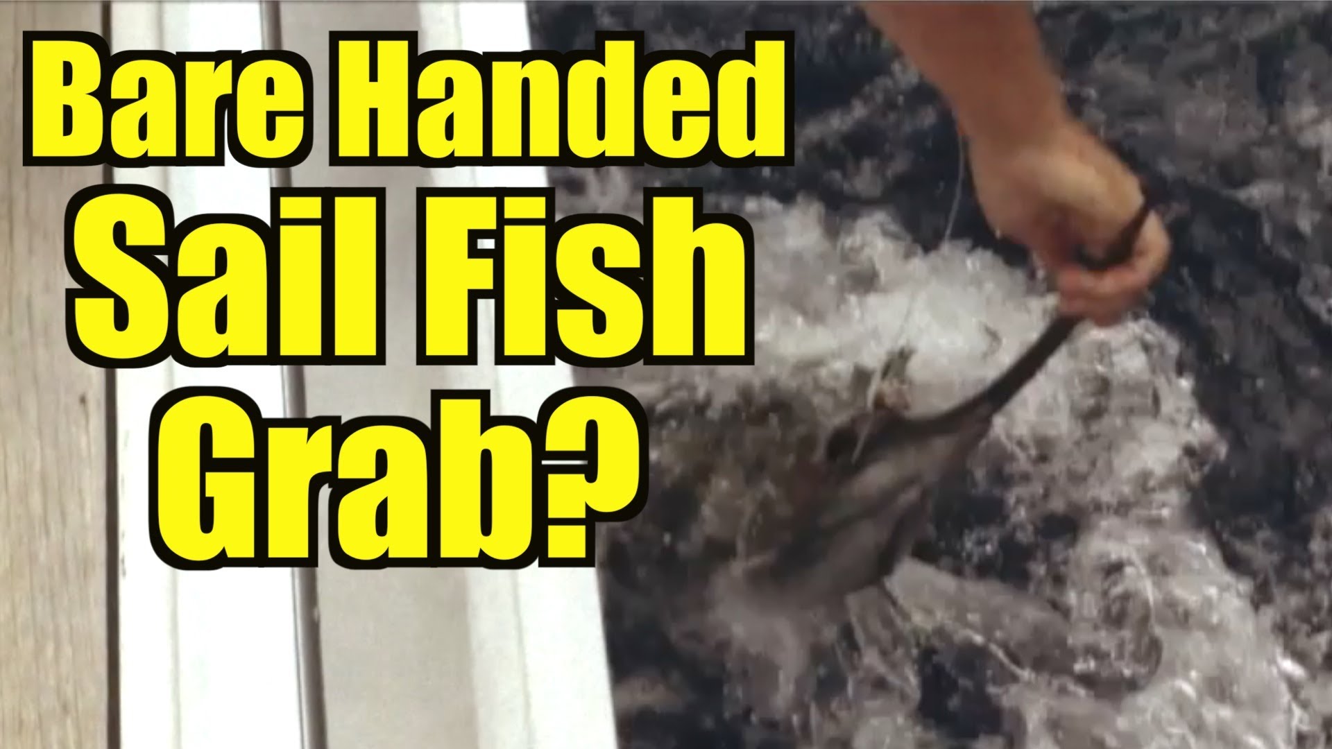 Bare Handed Sailfish Grab