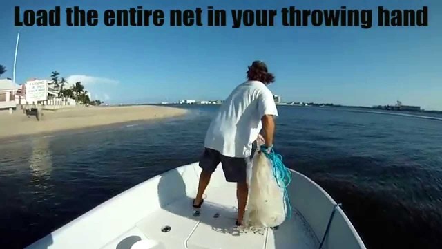 Super Slow Motion Cast Net Throw with Tips