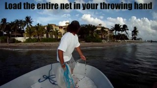 How To Throw A Cast Net Super Slow Motion